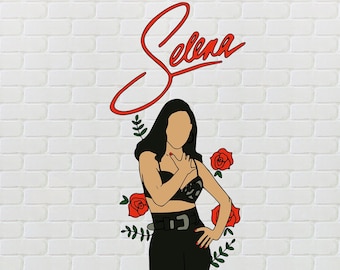 Selena Quintanilla, Afro Queen Svg, Selena svg, selena layered files, Selena Roses svg, selena Quintanilla svg for cricut, selena png