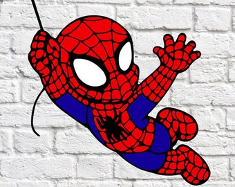 Spider-man Svg Spiderman Clipart Avengers Svg Little - Etsy