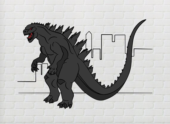 Godzilla SVG Godzilla Figure Svg Movie Svg (Download Now) 