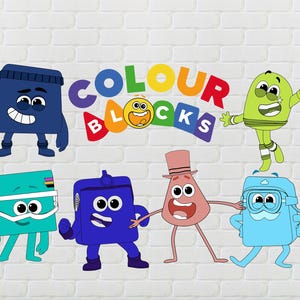 Bundle Color Blocks svg, colorblocks svg, Number Blocks, Color Blocks birthday svg, Color Blocks clip art, cartoon, cartoon svg