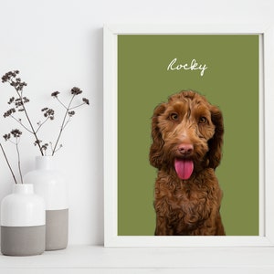 Tierportrait, Hundeportrait, Tierportrait nach Wunsch, Hund Weihnachten, Haustier Weihnachtsgeschenk