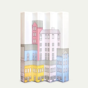 Rosenthal Porcelain Vase “Skyline / Houses” by Thomas | rare in excellent condition