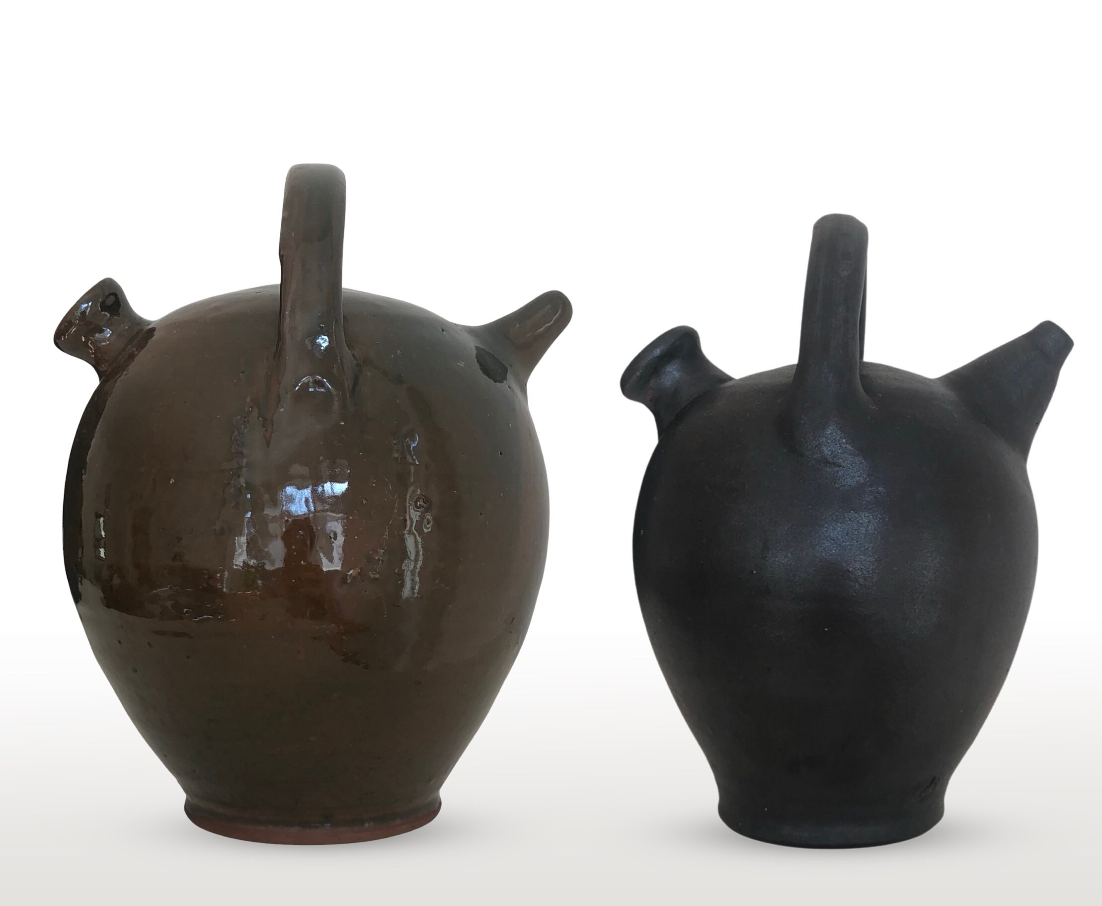 Vintage Wine Jug Mid Century Handmade Pottery Etsy