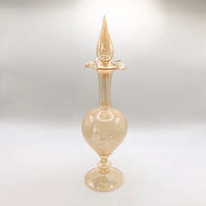 Vintage Venetian Glass Bottle – Rare Décor Flacon, 1950s - 1970s Italy