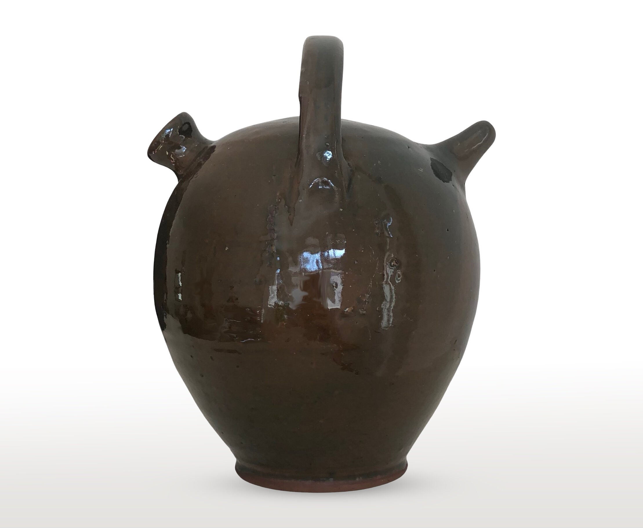 Vintage Wine Jug Mid Century Handmade Pottery Etsy