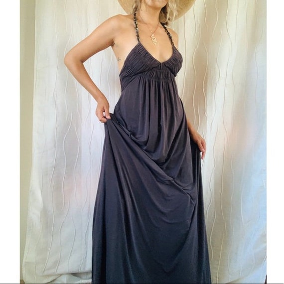 bcbg halter gown