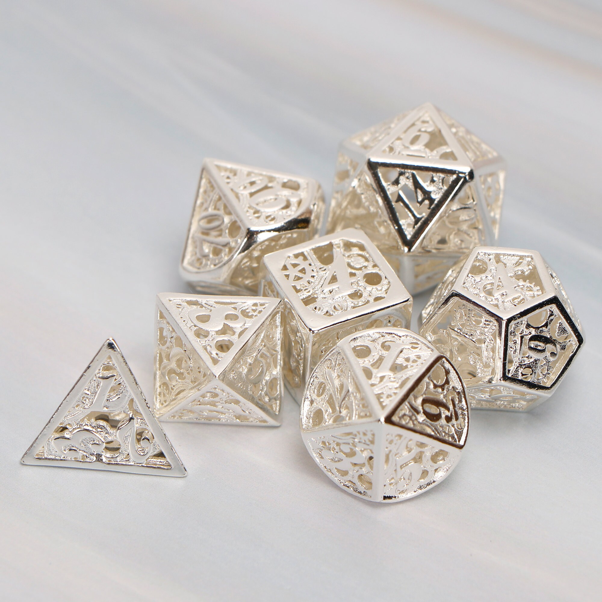 Hollow dnd dice set / dnd dice set / polyhedral dice set / rpg Etsy