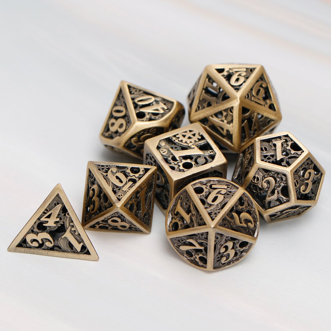 Hollow dnd dice set / dnd dice set / polyhedral dice set / rpg Etsy