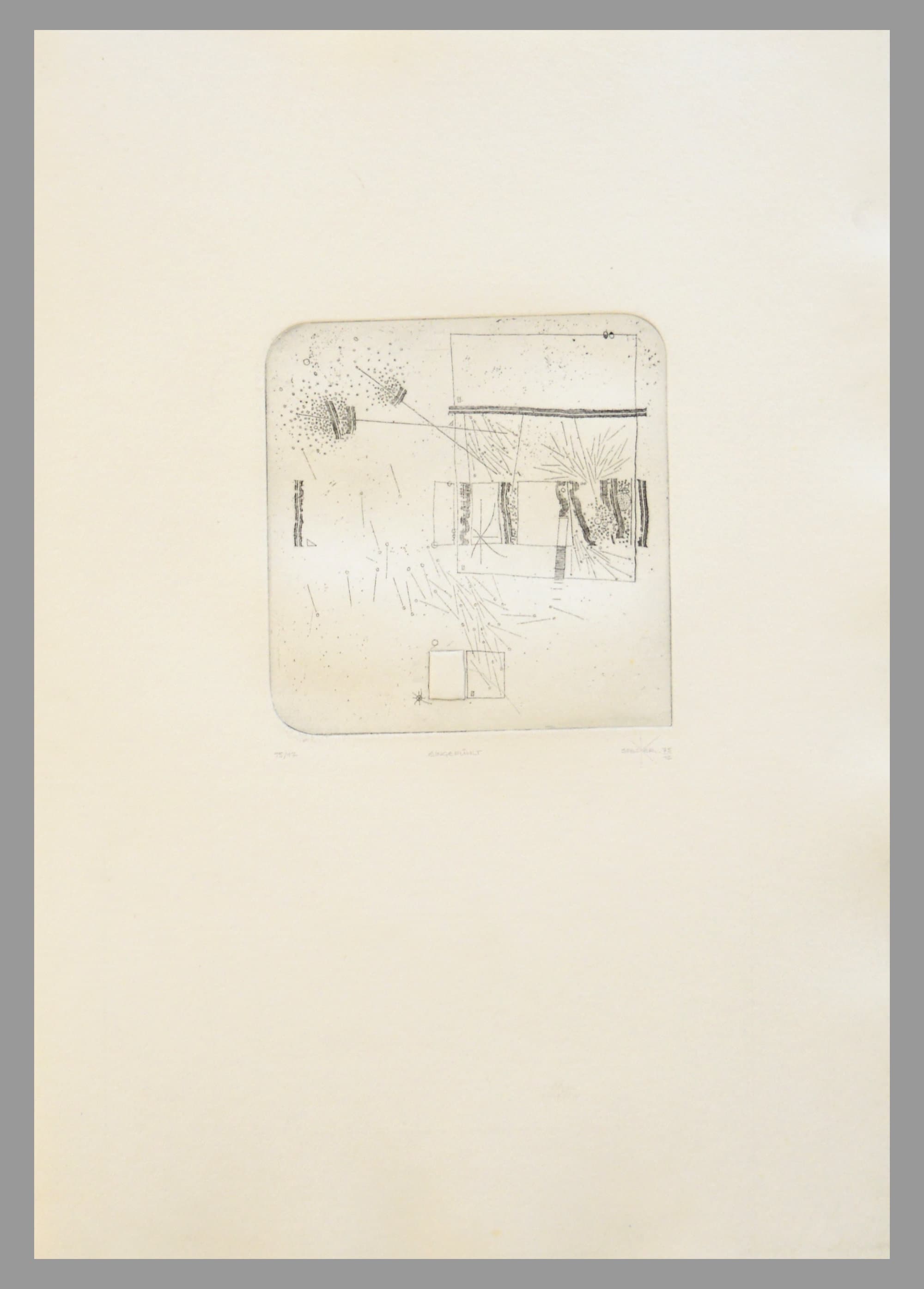 Abstract Etching, Intaglio and Relief Print - Etsy