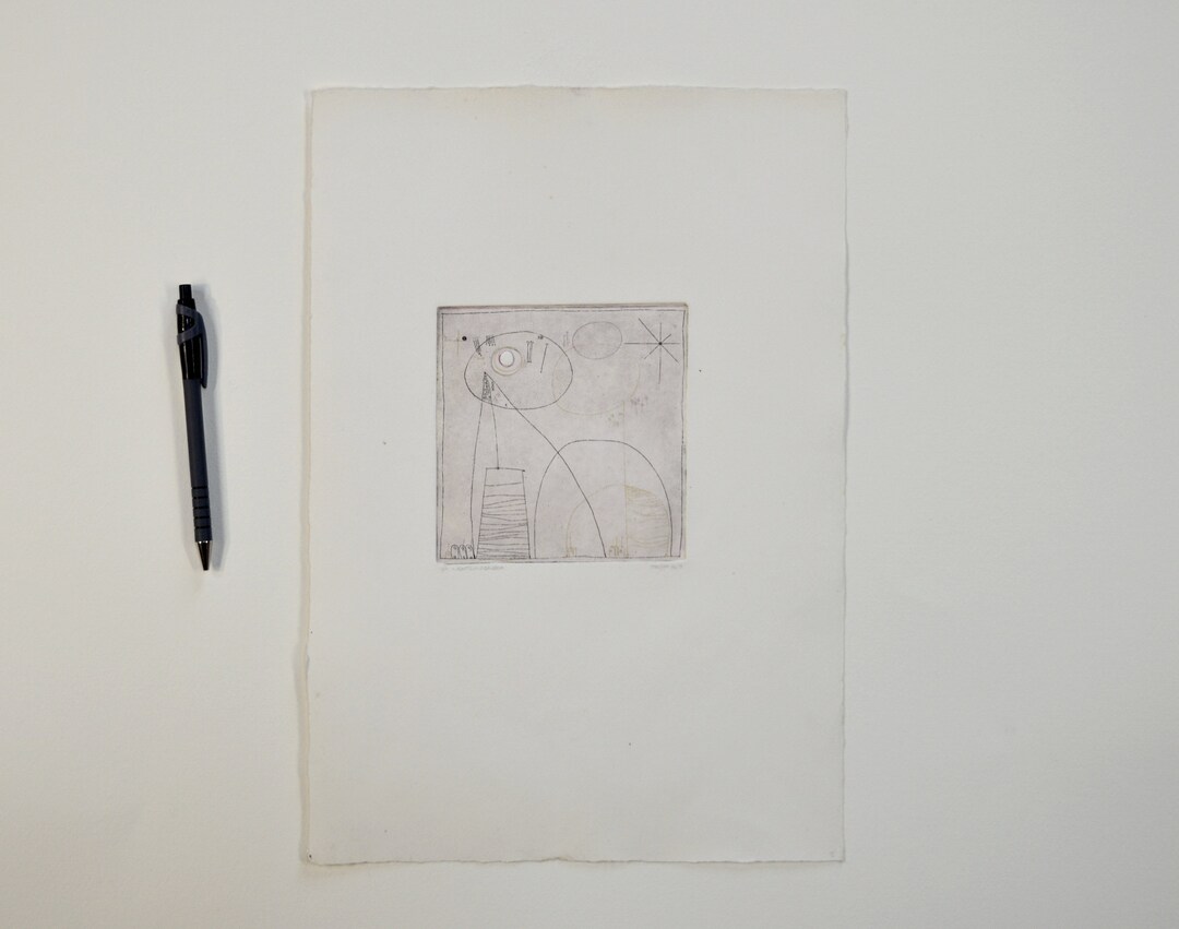 Abstract Etching, Intaglio and Relief Print, Original - Etsy