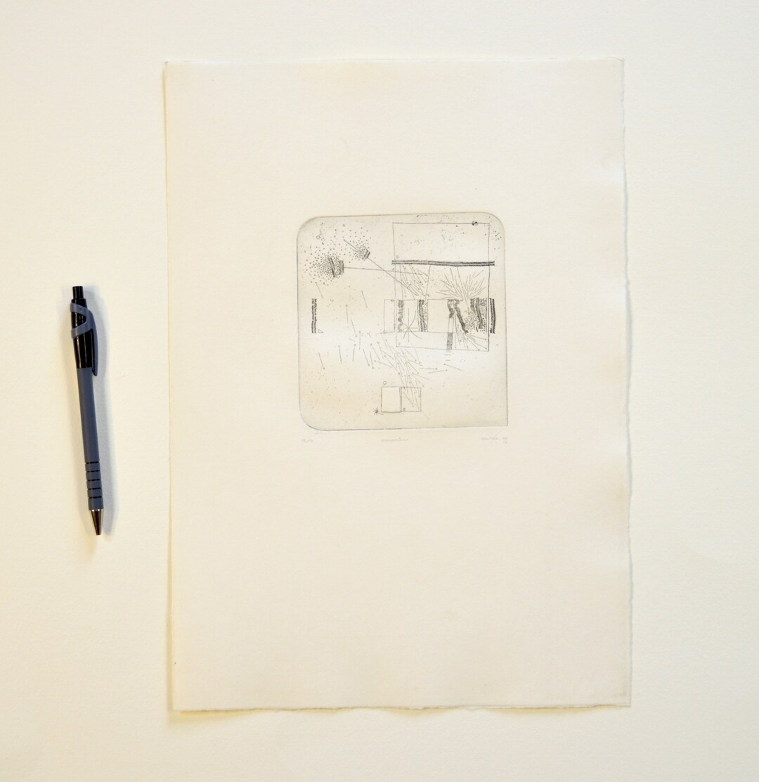 Abstract Etching, Intaglio and Relief Print - Etsy