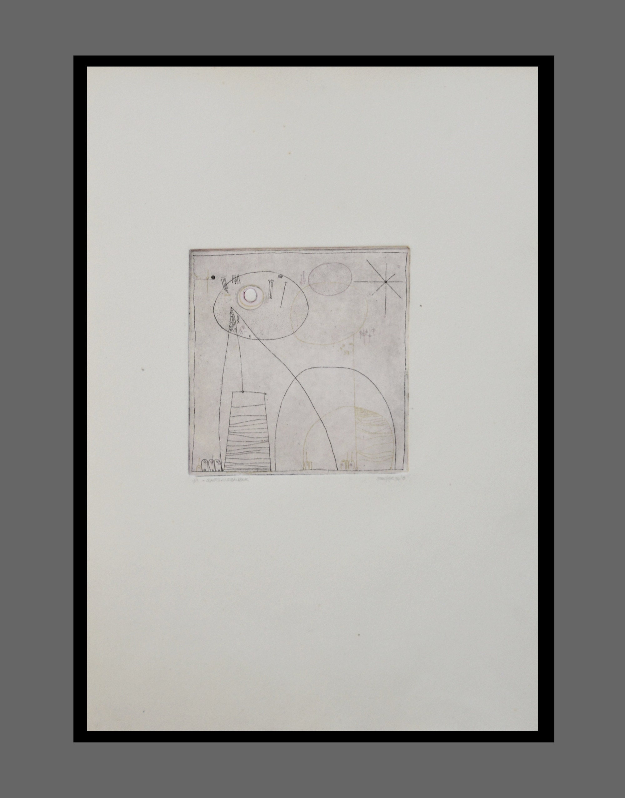 Abstract Etching, Intaglio and Relief Print, Original - Etsy