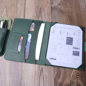 Crazy horse Leather Cover for Supernote A5X2 manta A6 X2 Nomad Tablet with Interchangeable Storage Pouches,Versatile A5 X case 7UAUSN