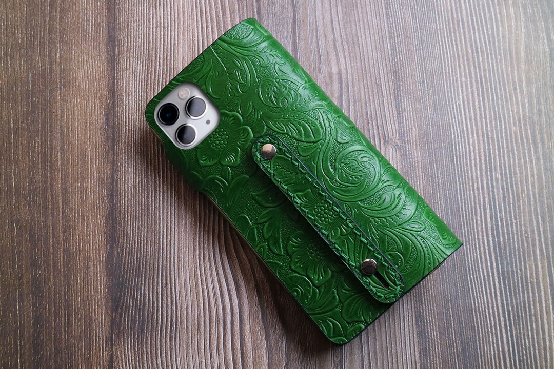 Handtooled Iphone 11 Wallet Case Iphone 11 Leather Wallet Etsy UK
