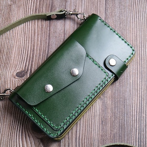 Correa cruzada con carga inalámbrica para Galaxy S25 Edge, S25 Ultra, S25+, S24 FE, S24 Ultra, S23FE, S23 Ultra, S22 Ultra, funda tipo cartera de piel auténtica, hecha a mano.
