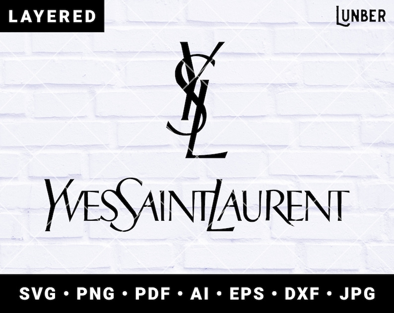 Yves Saint Laurent svg png pdf ai eps dxf jpg | Etsy