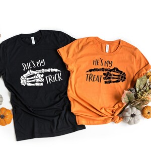Halloween Couple Shirt, Fall Shirts, Halloween Funny Couple Shirt, Halloween Party Shirt, Cute Halloween Family Tee, My Trick My Treat Shirt