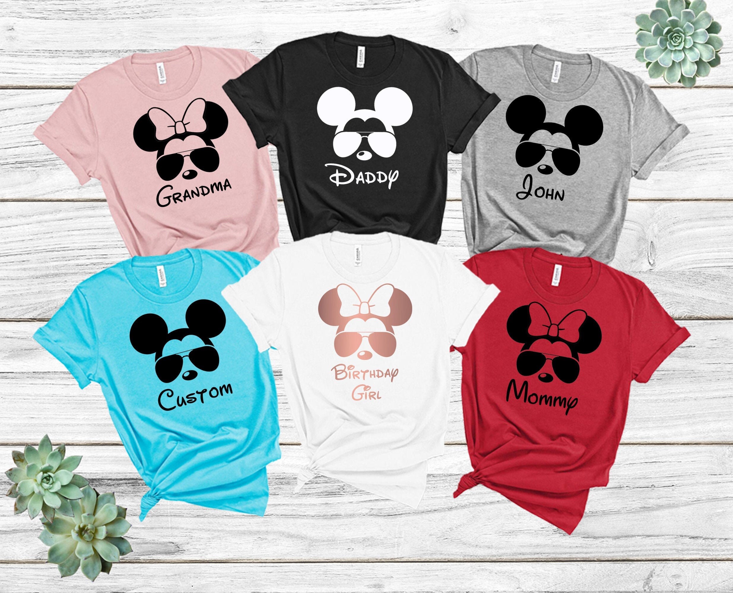 Camisetas de la familia Disney disney camisa de cumpleaños Etsy