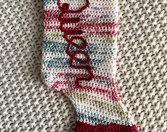 Horse Leg Christmas Stocking Crochet Pattern PDF