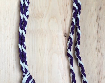 Corda morbida per collo Grey/ aqua blue Taglia unica