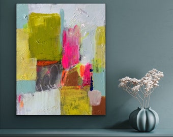 Abstract painting | Abstract Art | Painting | 40x50 | Modern Art | Acrylic paintings on canvas | Acrylic Canvas | neon | Wall decoration
