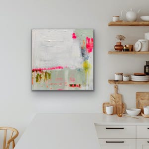 Abstract picture | Abstract art | Colorful abstract painting | 50x50 | Pink sage picture | Acrylic paintings | Acrylic on canvas |