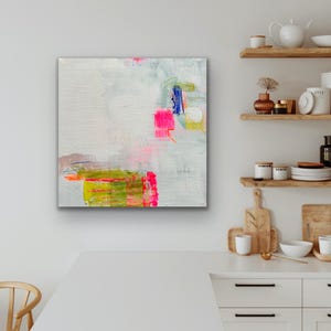 Abstract picture | Abstract art | Colorful abstract painting | 50x50 | Pink sage picture | Acrylic paintings | Acrylic on canvas |