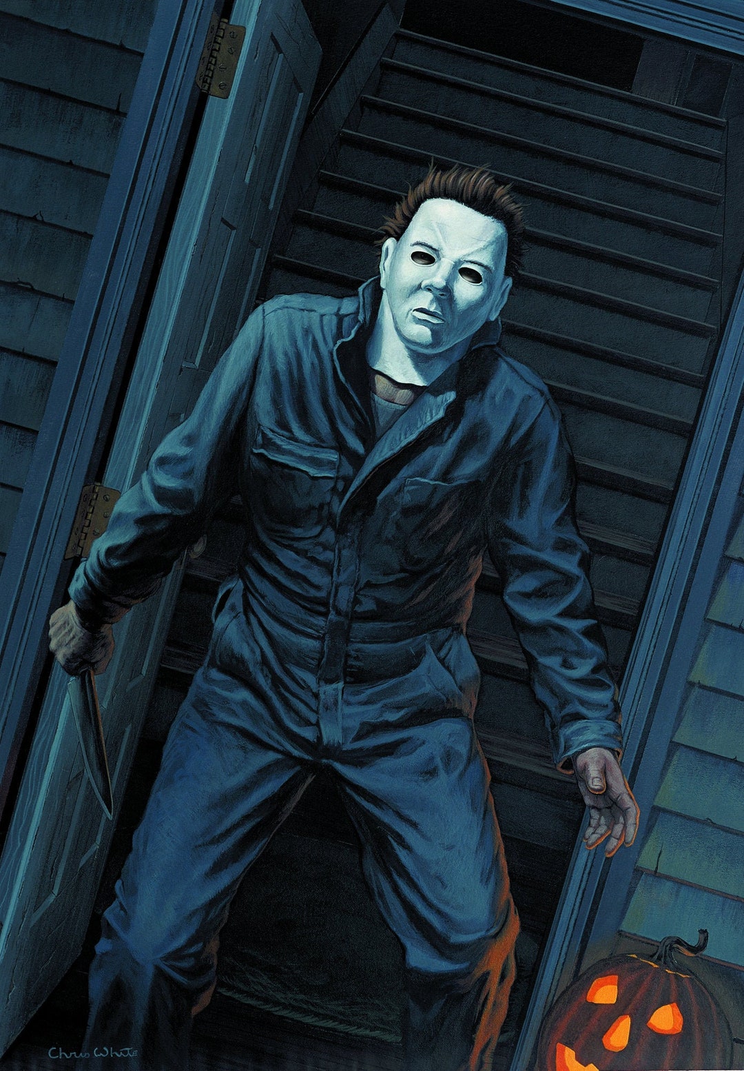 Michael Myers, the Shape HALLOWEEN Model Kit Cover Art Etsy