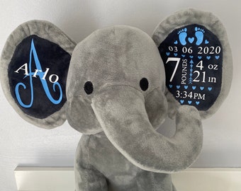 elephant personalised teddy