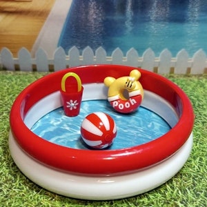 Miniature Swimming Pool 5 Pieces Beach Miniature Dollhouse