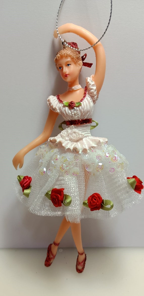 Ornamento di Natale della ballerina schiaccianoci, ballerina della