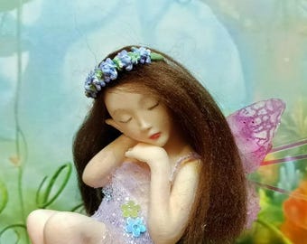 Fairy Doll Miniature Fairy Tiny Fairy Doll Collectible Doll Fantasy Art Doll OOAK Magical Figurine Gift for Collectors