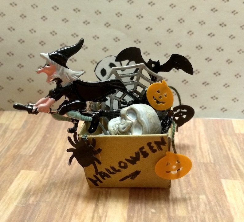 Halloween Decoration Box. Miniature Box to Store in the Attic Etsy