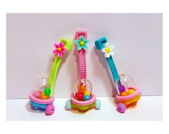 1:12 Toy corn popper, Dollhouse Toy Push Cart, Vintage Miniature Toy, Dollhouse Nursery Accessory, Dollhouse Baby, Baby Krissy toy