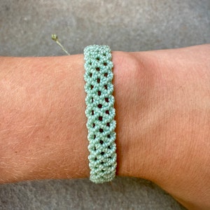 Custom Macrame Bracelet, Handmade with Waterproof Waxed String, Adjustable Unisex Jewelry - Chevron Lace - Strings By EJ
