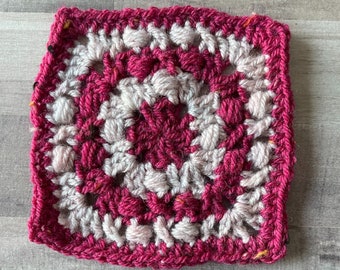 Cross & Puff Crochet Granny Square Pattern, Granny Square Crochet Pattern, Instant Download