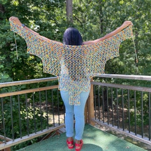 Lightweight Crochet Lace Wrap Crochet Pattern, Unique Shape, instant download