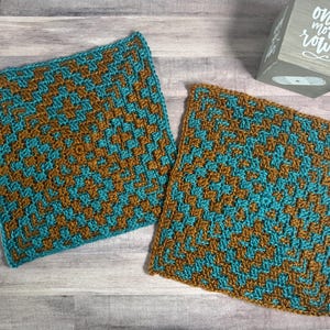 Diamonds Overlay Mosaic Crochet Blanket Square Pattern PDF