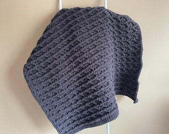 Patroon grof gehaakt deken: Louis Cosy Throw (directe download)