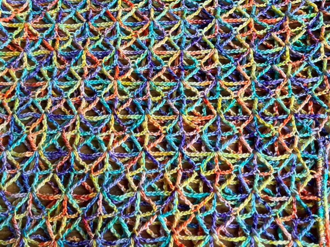 Kaleidoscope Wrap Crochet Pattern Instant Download Etsy