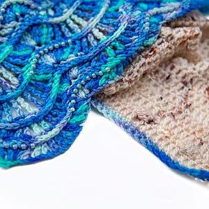 Sand to Sea Shawl, Crochet Shawl, Crochet Pattern, Instant Download