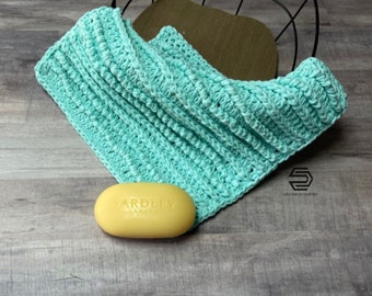 Modèle de torchon au crochet avec cordon, modèle de gant de toilette au crochet, téléchargement immédiat