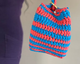 T-Shirt Yarn Crochet Bag Pattern (Instant Download)