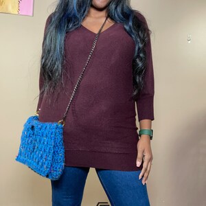 Crochet Clutch Bag Pattern: Kiera Bag with Triangle Flap (Instant Download) image 6