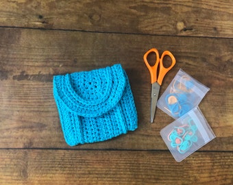 Simple Crochet Cotton Pouch Pattern (Instant Download)