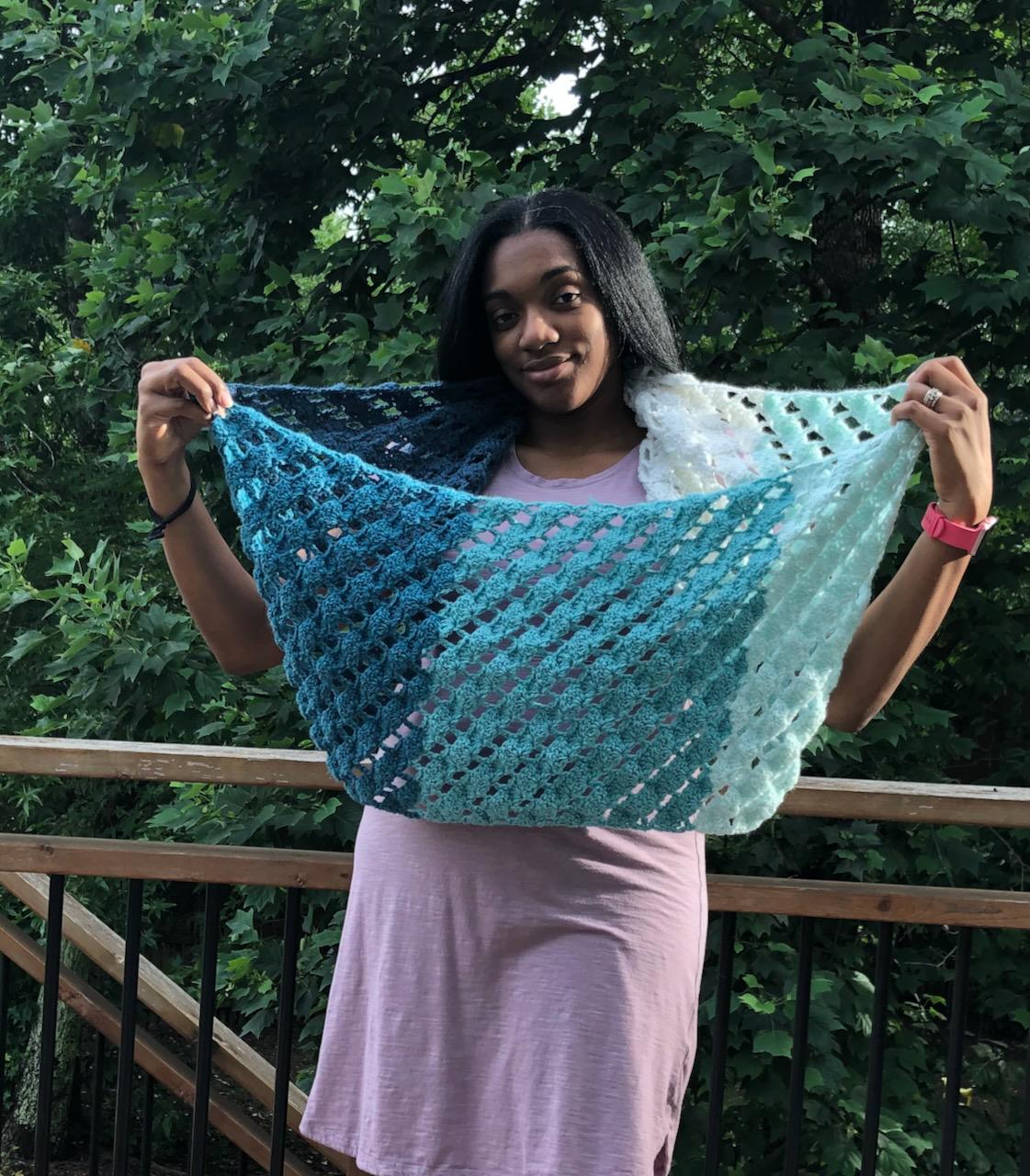 Easy Slanting Shells Wrap Crochet Pattern PDF - Etsy