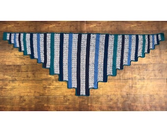 Oversized Lace Shawl Crochet Pattern: Intermediate Level (PDF Pattern)
