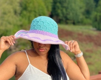 Crochet Sunhat, Stacy Sunhat Crochet Pattern, CreationsbyCourtney, Instant Download