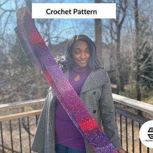 Tunisian Smock Stitch Scarf Crochet Pattern (Instant Download)
