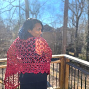 Instant Download Spring Forth Shawl Crochet Pattern image 2